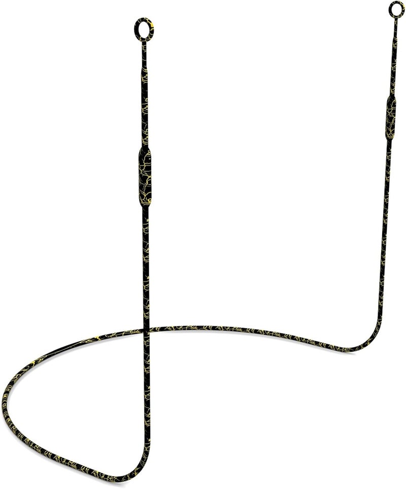 Kasiden Earplug Lanyard with Magnetic Tug-Resistant Safety Cord, Flexible Silicone Lanyard with Most Earplugs with Removable Tips Compatible(Black Gold) - Image 1